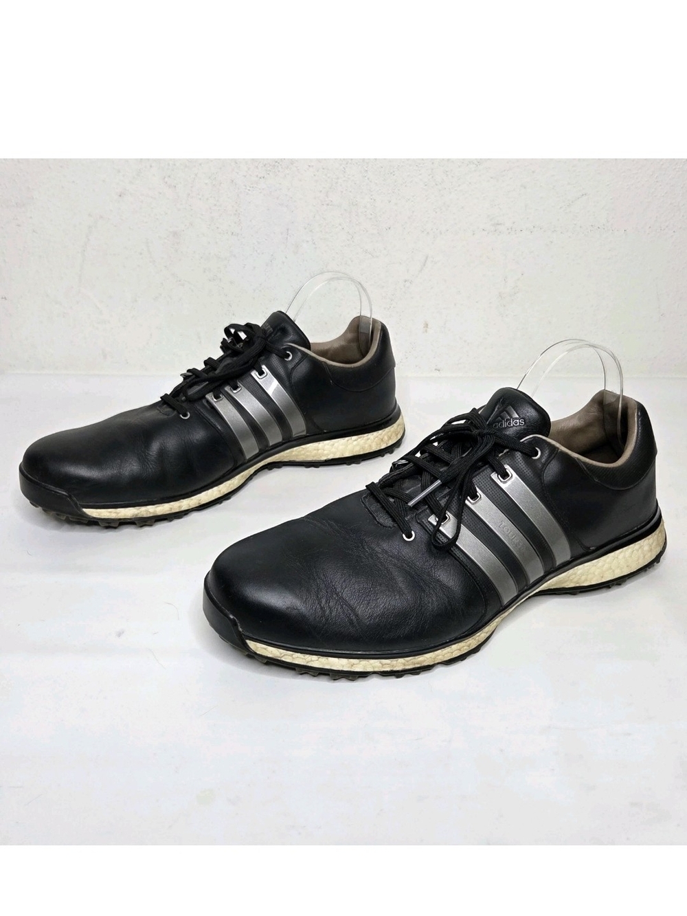 Adidas Tour360 XT-SL Golf Shoes Mens 13 Black Leather Spikeless Performance